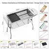 ZISIZ Large Folding Stainless Steel BBQ Grill