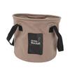 Collapsible Bucket 10L High Temperature Resistant Portable Folding Water Bucket with Handle for Camping Fishing Picnic