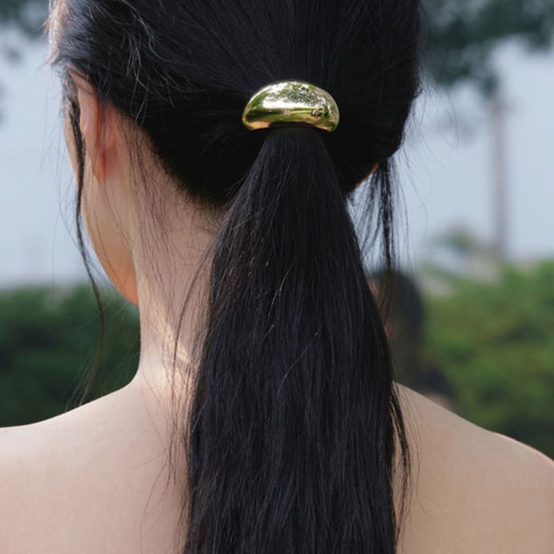 Byweekend Rom Hair Tie_gold