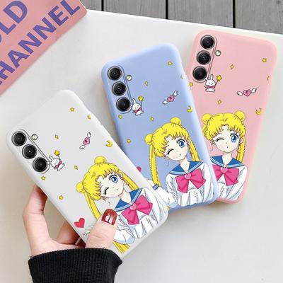 Girls Patterned Soft Silicone Case For Xiaomi Redmi Note 13 Pro 13C Samsung A55 M35 S24 iPhone Huawei Honor Realme Camera Protective Shockproof Cover