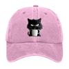 Cotton Snapback Baseball Cap Cute Cat Adjustable Cotton Cap Coffee Cat Printed Baseball Hat for Mom Grandma Cat Lover