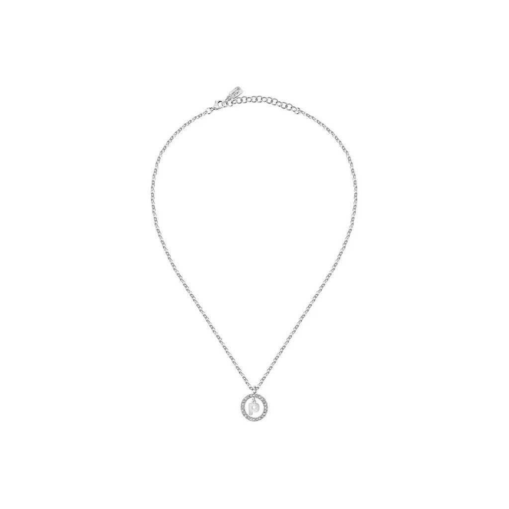 La Petite Story Buchstaben P Stahlkette Mit Klarem Kristall LPS10ASF21 Für Damen