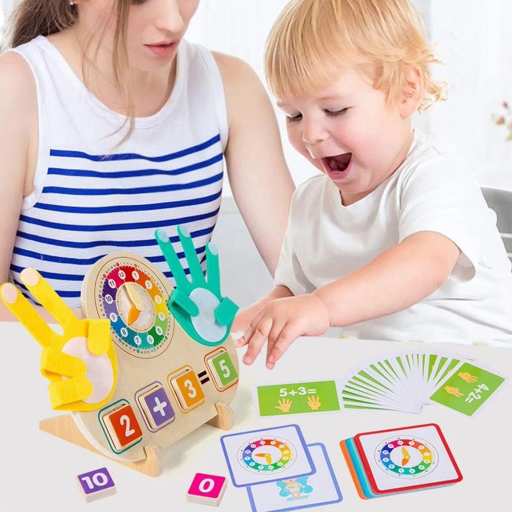 Puzzle Clock Finger Operation Kids Toy Children Counting Toys  Preschool Boy and Girl