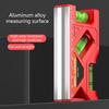 Magnetic Torpedos Level and Ruler, 180/90/45/45 Degree Bubble,Horizontals Ruler Spirits Level for Woodworking