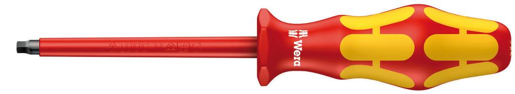 WERA Insulated Pozidriv Driver with Insulated Blade for 1000V PZ2 100mm Shaft 006164 Operation, Tip, Length,