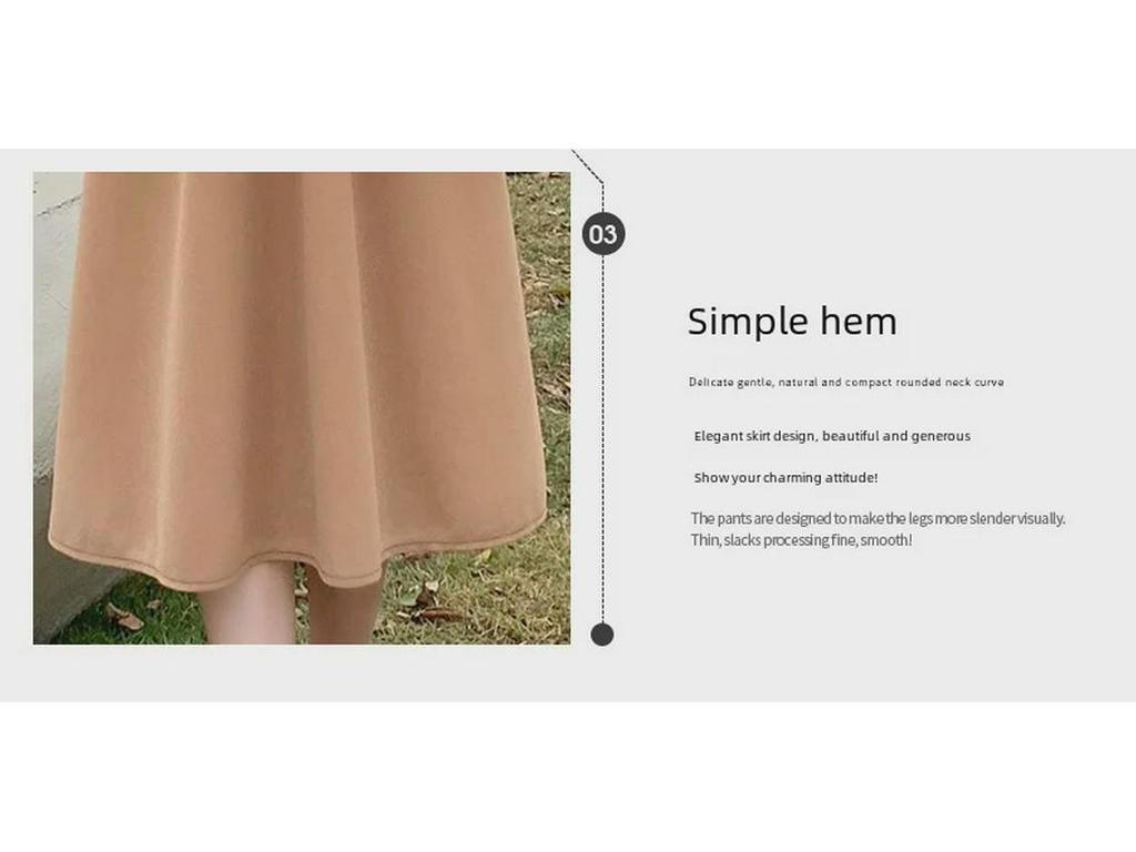 Sukienka damska na wiosnę/jesień 2024 w stylu francuskim z kwadratowym kołnierzykiem i łączeniem długości do herbaty