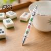 Unique Stationery for Card Players 8 Pcs Ballpoint Pens, Chinese Mahjong Retractable Rolling Ball Fine Point Ink Pen Students Smooth Writing Gel Pen,