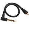 Right Angle 6.35mm Mono To Mono Plugs Stereo Cord 6.35mm Mono Male To Mono Male for Guitar Receiver