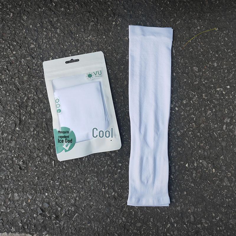 Korean Style Solid Color Ice Sleeves for Women - UV Protection Arm Covers for Summer, Running, Cycling, and Sun Protection.
