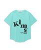 Kimseupeulesikoteunmakes Mesh Alpha Logo T-Shirt Mint