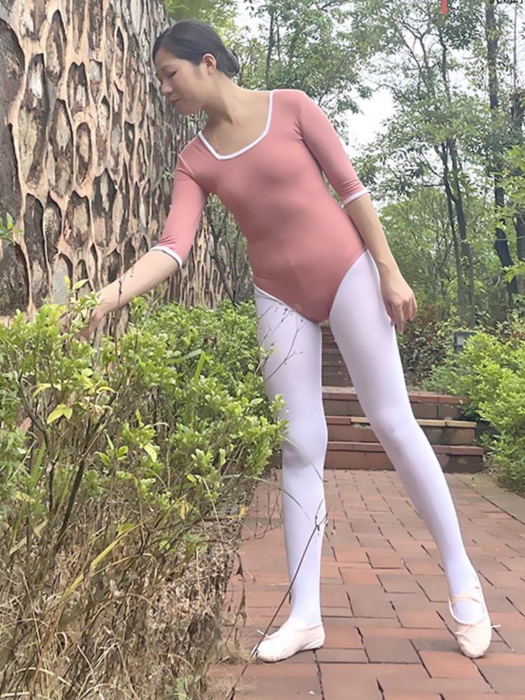 Expertly Crafted Ballet & Gymnastics Body-Shaping Leotard with Long Sleeves for Adult Training & Aerial Yoga