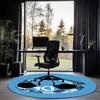 Fußball bedruckter runder Teppich Teppich Stuhlteppich Läufer Eingang Fußmatten, für Bürostuhl Wohnzimmer Schlafzimmer Küche.