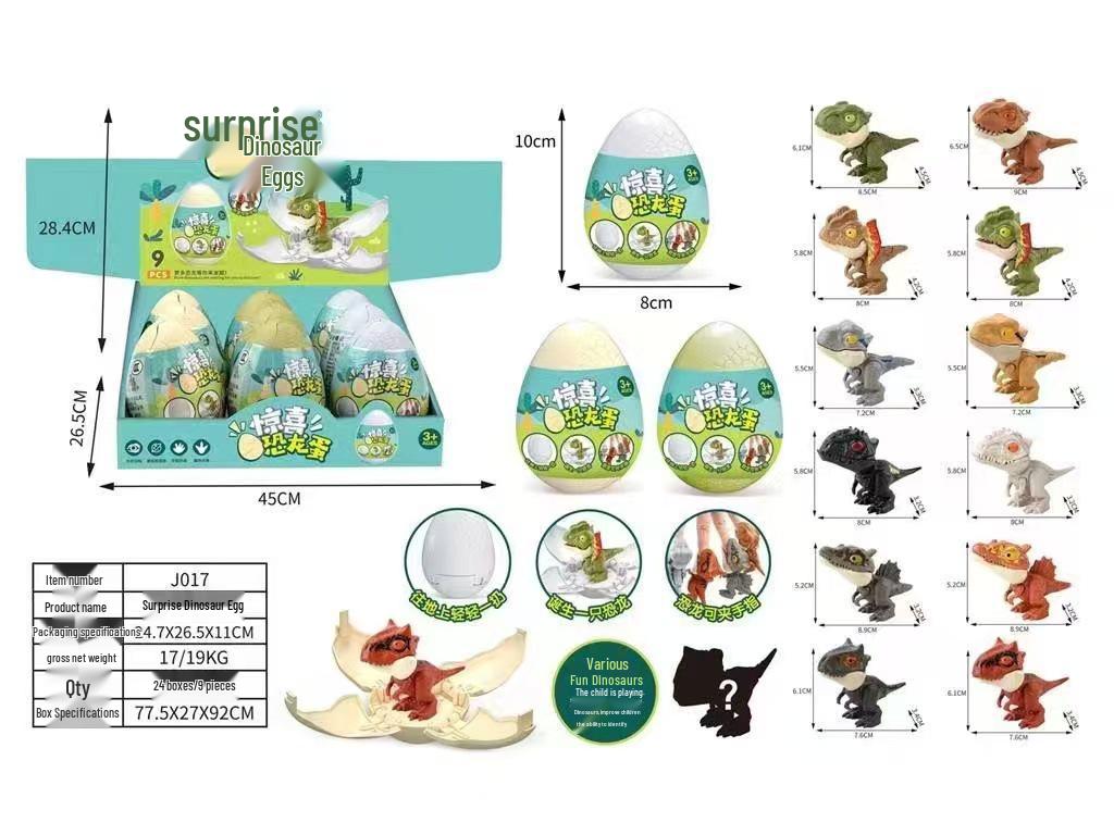 

Багатостильове яйце динозавра у сліпій коробці: Навчальна скриня для іграшок для дітей