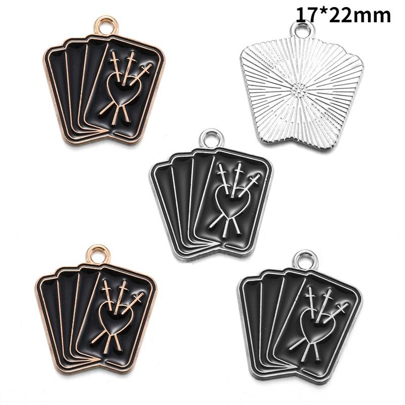10pcs Enamel Charms Halloween Black Skull Butterfly Charms Pendant Designer CharmsFit Jewelry Making DIY Jewelry Findings W345