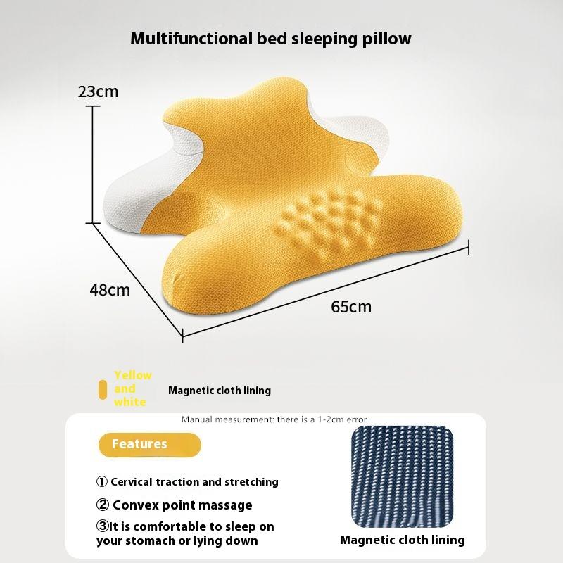 Multifunctional Memory Foam Bed Prone Pillow for Prone Sleepers And Mobile Phone Stand for Playing Comfortably