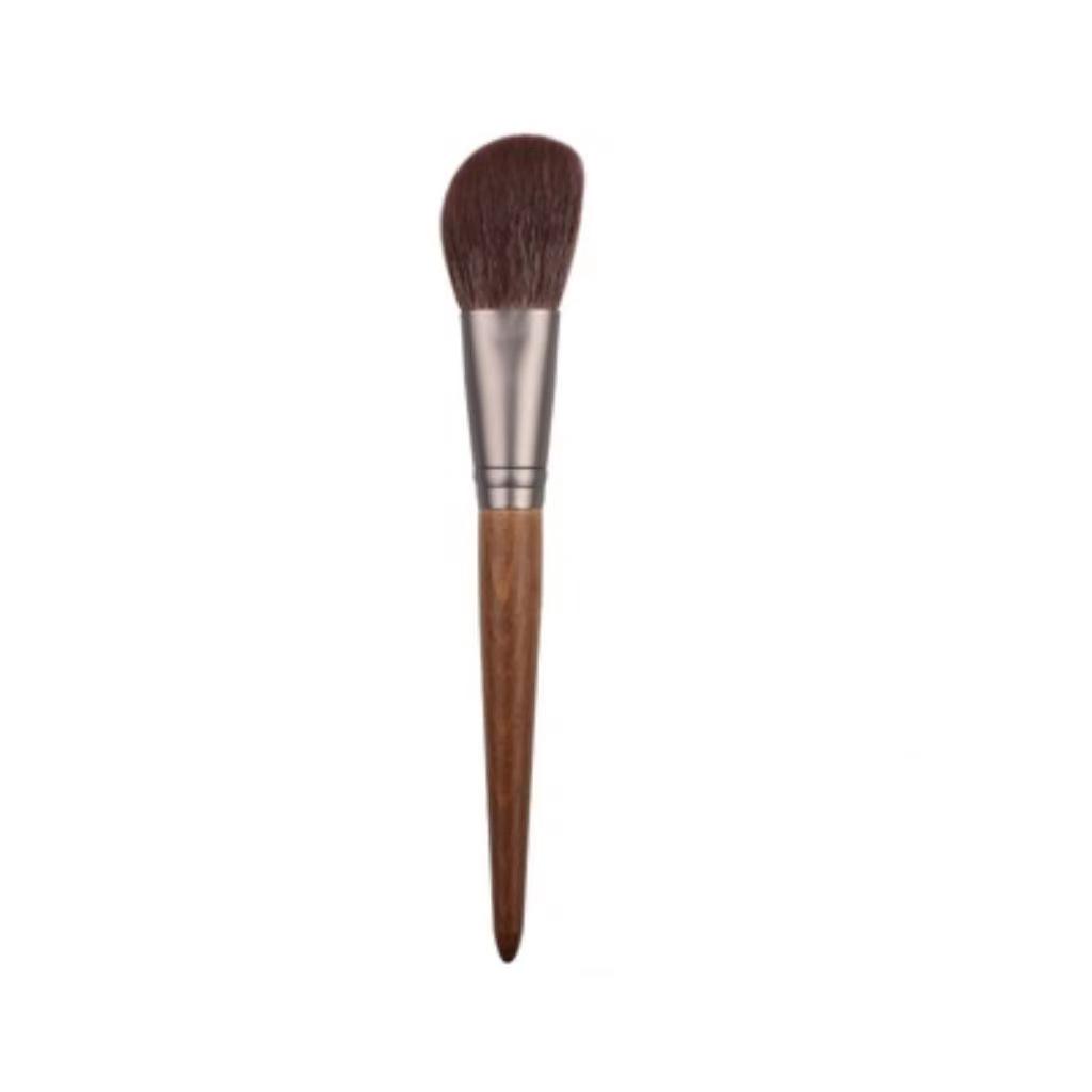 Luxury Animal Hair Makeup Brush with Beechwood Handle - Powder, Blush, Eyeshadow, Detail Brushes