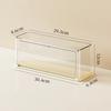 Stackable blind-box storage case, figure display box, dustproof PET clear organizer with stand for dolls and collectibles