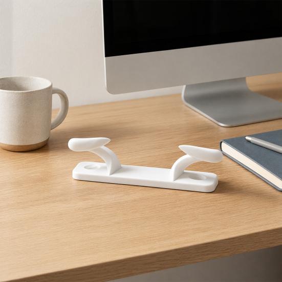 DYS 3D Printed Angled Horn Handle Stand, Universal Controller Holder with Anti?Slip Base, Creative Rack for PS5 Xbox PC Gaming Controllers, Desktop