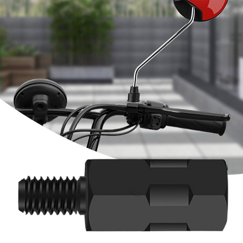 40mm M8 M10 Black Motorcycle Rearview Mirror Adapters Clockwise Anti-clockwise Right Left Thread Changing Screws