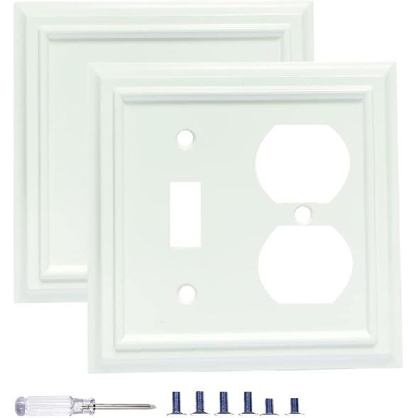 Wall Plates, Duplex Outlet Covers, Toggle Light Switch Plates, Decorator Light Switch Cover, Bamboo Fiber Material Standard Size Wall Plates of