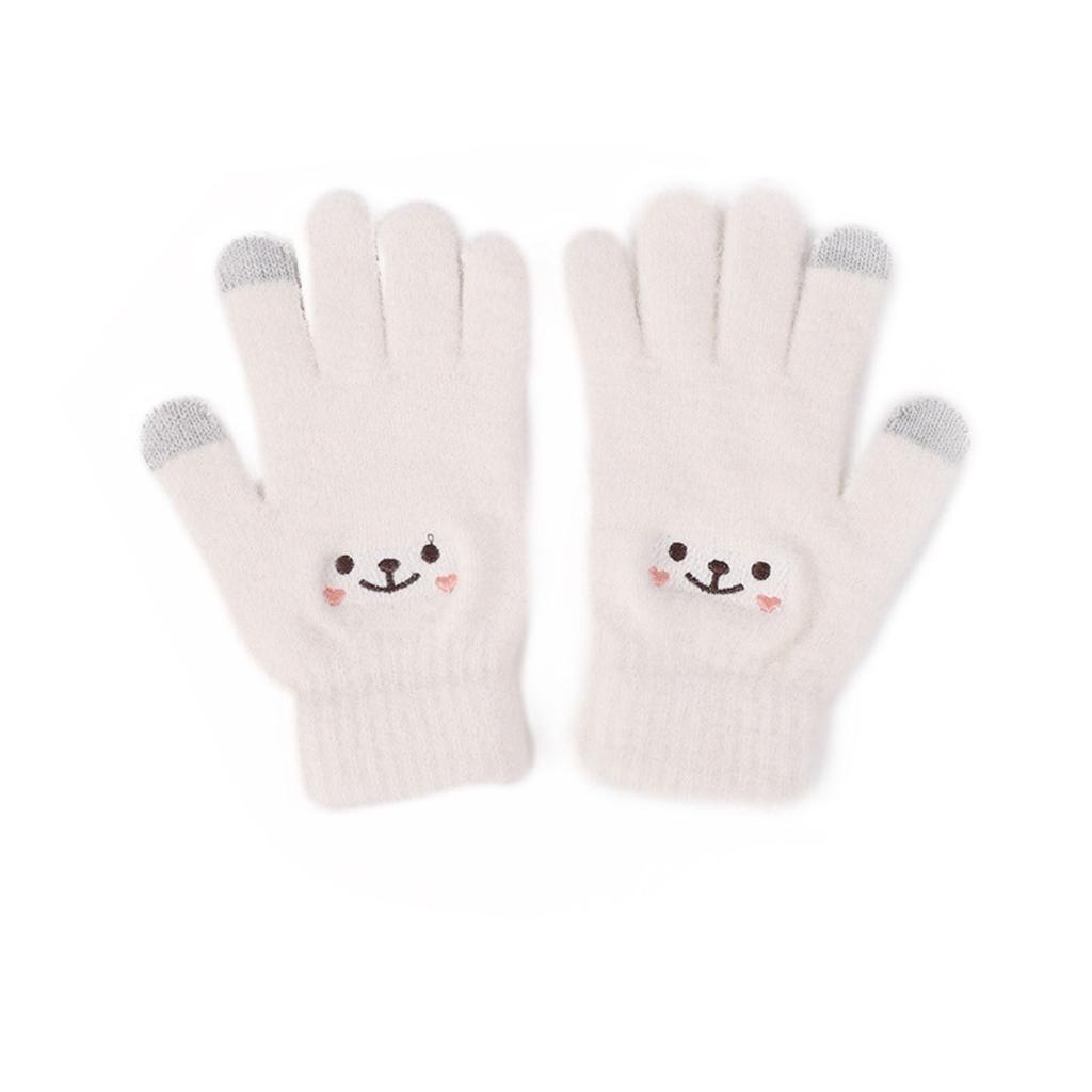 Warm Gloves, Plush Gloves, Split Finger Gloves, Thickened, Cold Resistant Gloves, Cycling, Touch Screen, Knitted, Warm Gloves