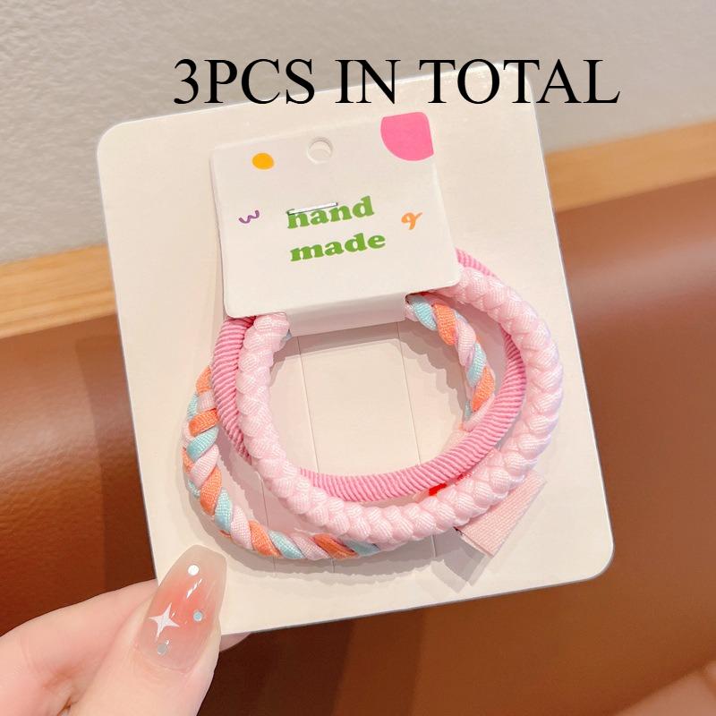 

Colorful Large-loop Kids Hair Ties: Non-damaging Elastic Bands, Korean-style Hair Accessories for Girls & Toddlers.