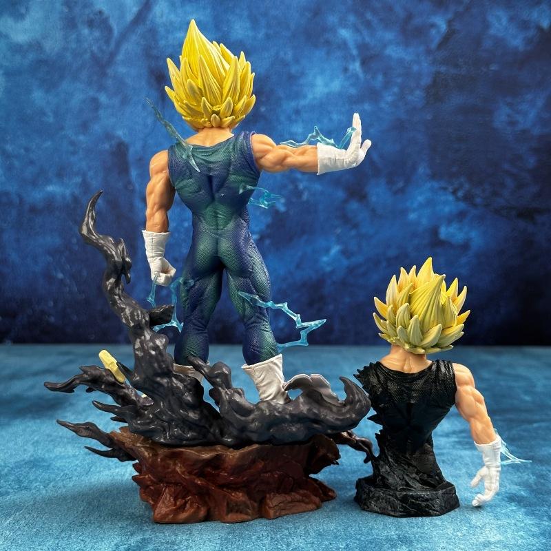 18cm Anime Dragon Ball Z Model Majin Vegeta Figurine PVC Action Figures Set Model Toys Presents Durable Cute Fidget