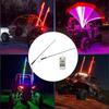 RGB LED Whip Light with Flag APP Control 300 Patterns 366 Modes 12V for UTV ATV Off Road Vehicle Boat
