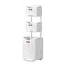 Movable Foldable Laundry Basket Dirty Clothes Storage Basket Clothes Storage Rack Bathroom Organizer Home Daily Storage Supplies