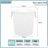 Round Plastic Utility Bucket and Trash Can