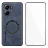 WANLONFENG YBP Series For Xiaomi Poco X7 Pro 5G Magnetic Case with Tempered Glass Film PU Leather+TPU Phone Cover Precise Cutouts