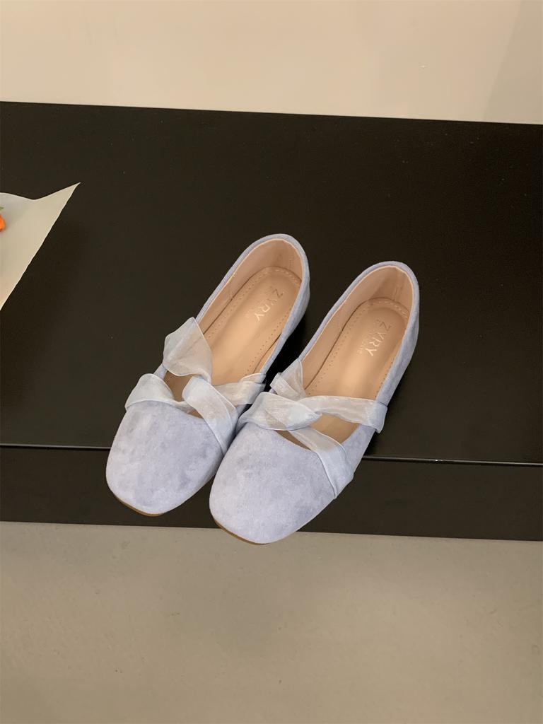 2025 New Sweet Pretty Comfy Shoes For Women Summer Bowtie Loafers Cute Casual Flats Female Shoes Low Heeled Soft Soled Flats