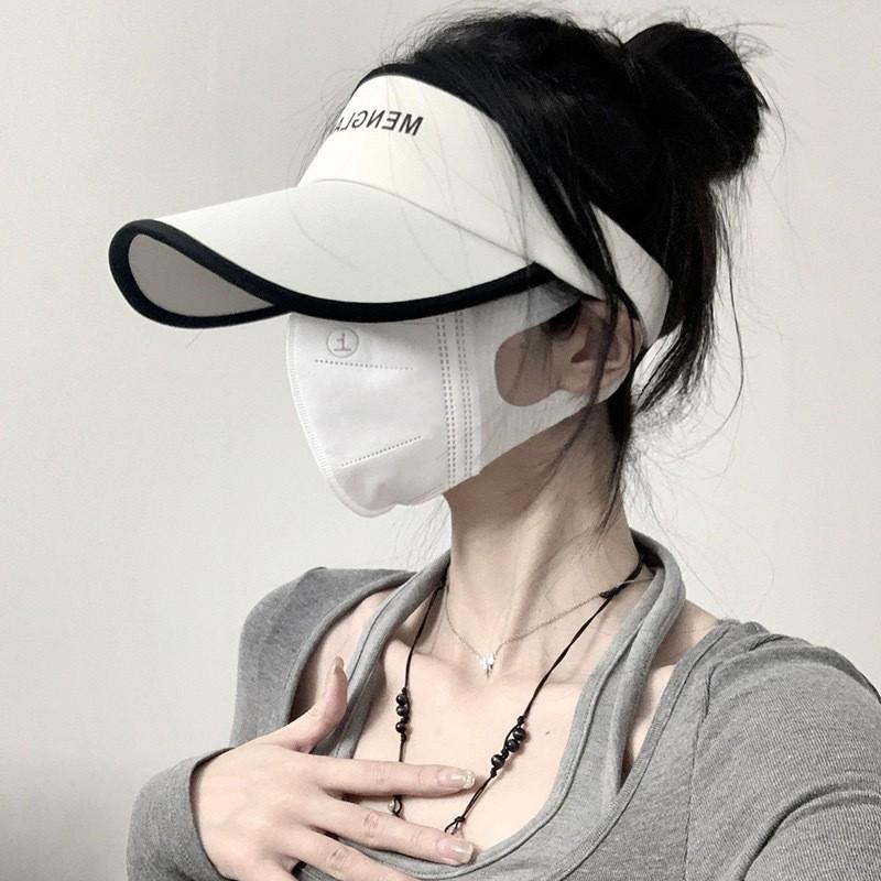 Summer Ice Silk Sun Hat With Adjustable Brim For Outdoor Running And Sun Protection