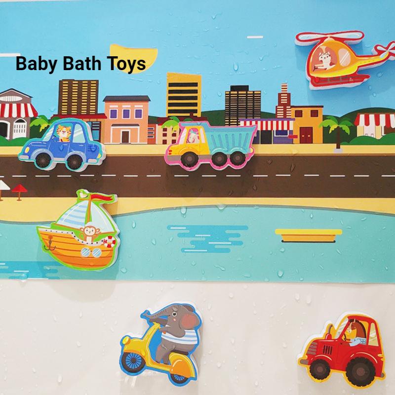Summer Baby Bath Toys Alphanumeric Letter Animal Puzzle Soft Eva Kids Baby Bathroom Water Toys Baby Toys For 0 12 Months 1 Years