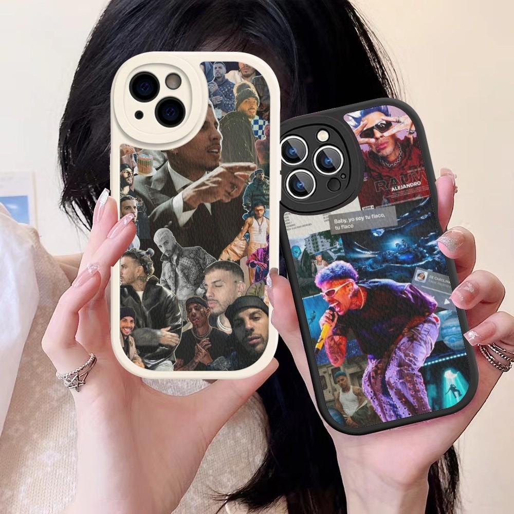 Rap Singer Rauw Alejandro Phone Case Hard Leather For IPhone 16 15 14 13 12 Mini 11 14 Pro Max Xs X Xr 7 8 Plus Fundas