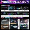 APP Control RGB Car Hood Light Strip Multi Color LED Engine Bay Accent Lighting Ambient Exterior Decoration Trunks SUVs Pickup