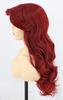 Topcosplay Meerjungfrauenprinzessin Cosplay Rotes Lockiges Halloween Theater Kostenlos Schulnetz Inklusive Perücke, Perücke, Haare, Perücke, Kostüm, Kostüm, Größe, Festival, (Wein