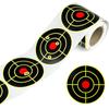 3 Inch Splatter Targets Stickers Self Adhesive Reactive Paper Target for Practice Fluorescent Yellow Red 100Pcs Per Roll
