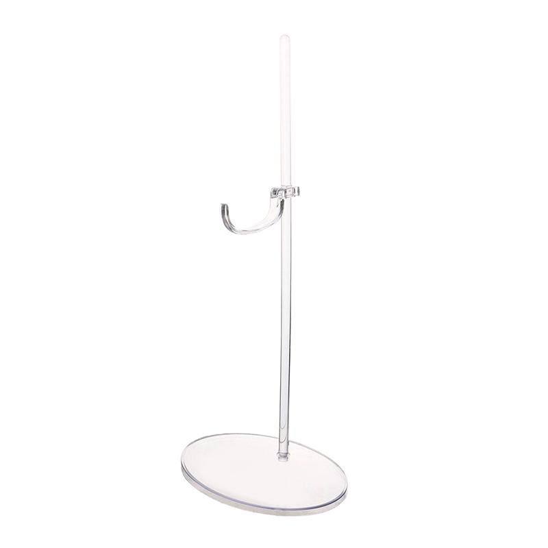 Akrylový držák na panenky Průhledný 30cm displej na figurku Držák na nožní opěrku v pase pro 1/6 výstavních hraček pro panenky