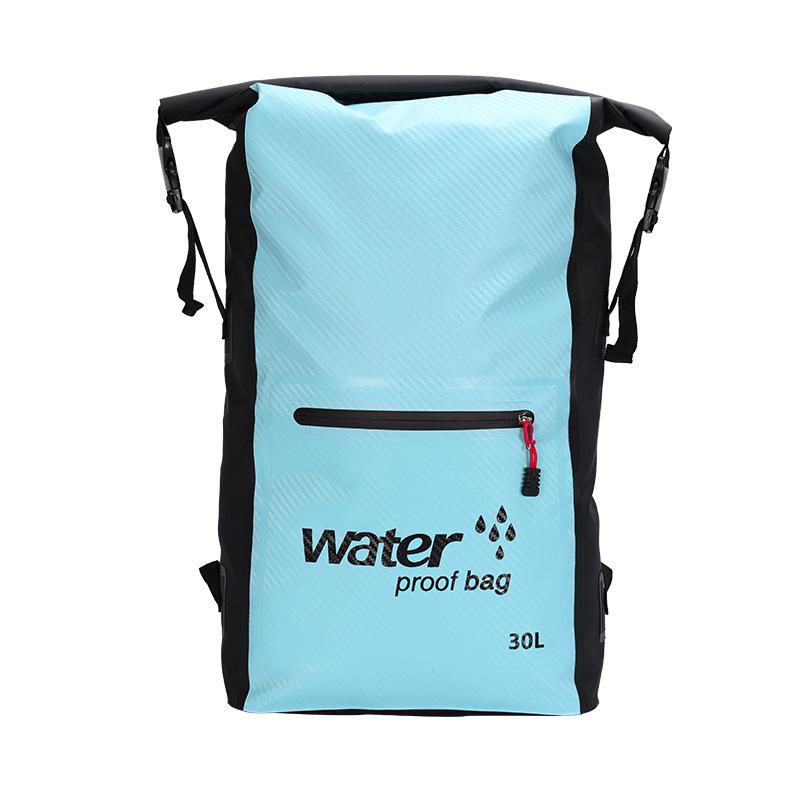 Waterproof Outdoor Drifting & Canyoning Backpack - Double Shoulder Barrel Bag for Beach & Storage.