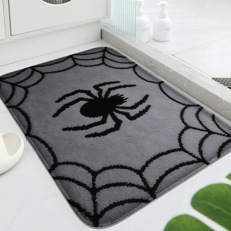 Purple Witch Hat Pattern Bathroom Floor Mat, Bathtub Absorbent Foot Mat, Shower Room Small Carpet Decorative Mat