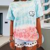 Trendy Kids Cotton T-shirt For Summer 2024 Stylish Tie Dye Design For Boys And Girls