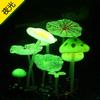 Luminous Aquarium Decor: Simulated Jellyfish, Coral, Water Plants, Fluorescent Mushroom, Lotus Leaf.