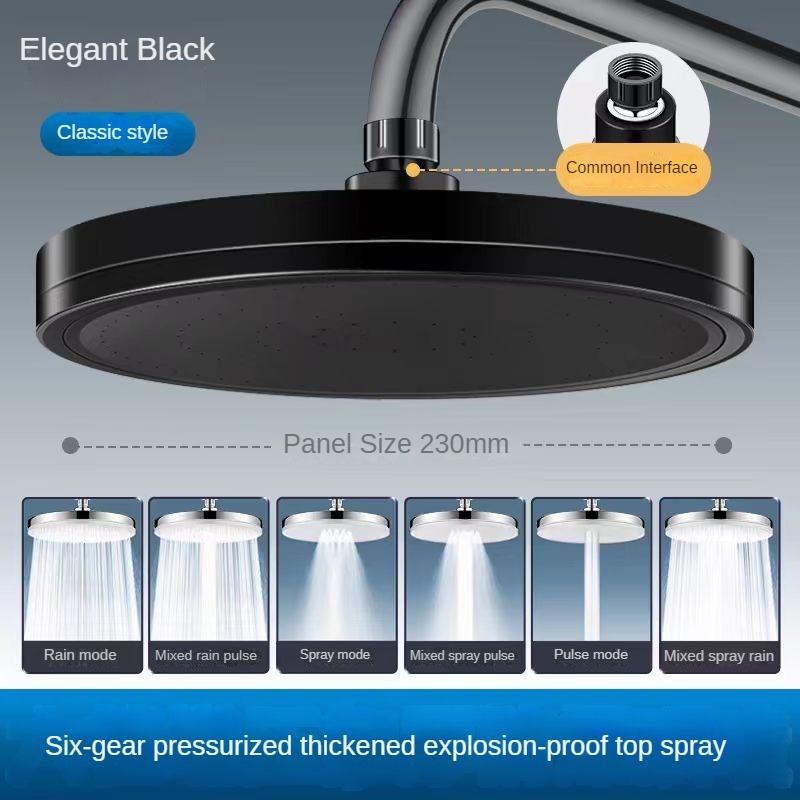 Cap de duș reglabil cu șase viteze Cap de duș de înaltă presiune Seturi de capete de duș Accesorii pentru baie