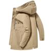 Hooded Jacket, Autumn and Winter Thick Down Jacket, Men's Short Style, Youth White Duck Down Warm and Casual Couple Cotton Jacket