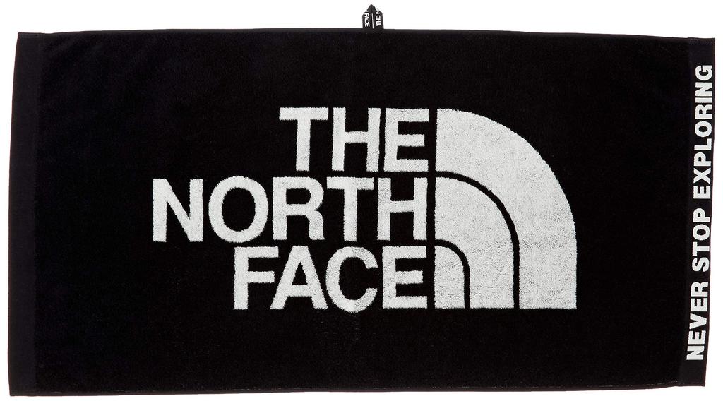 North Comfort Cotton Towel L Unisex Antibacterial Sports Towel Running Gym Black Free Size [The Face]