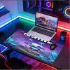 Benutzerdefinierter Name Personalisierte Kosmische Bot Crew Muster Mauspade, Laptop PC Schreibtischmatte, Dekorative Schreibtischmatte für Zuhause Tastaturpad Geschenk