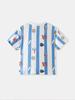 2026 New Kids Cartoon Striped Short Sleeve T-Shirt - Spring/Summer Style