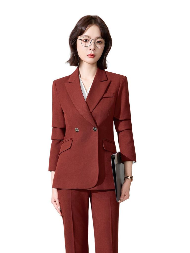 2025 Damen Herbst/Winter Schlaghose Anzug Set - Formelle/Freizeitliche Arbeitskleidung