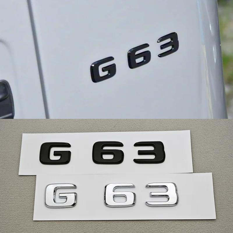 3D ABS Car Letters Logo G55 G63 G65 Sticker Rear Trunk Badge Emblem Decals For AMG G55 G63 W463 Auto Accessories